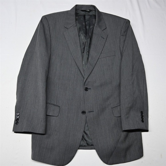 Jos. A. Bank Other - Jos A Bank 42R Gray Herringbone 100% Wool Mens Blazer Suit Jacket Sport Coat